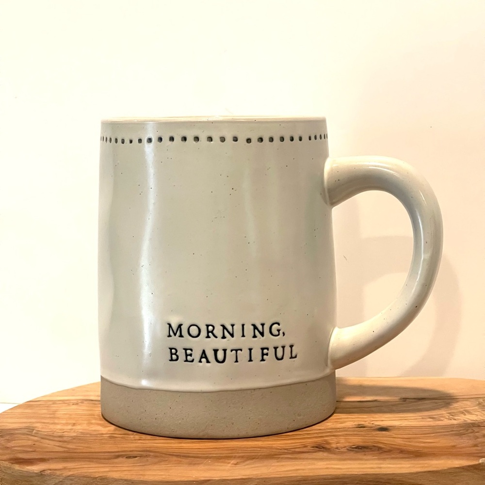 Hearth & Hand with Magnolia Stoneware Mug “Morning, Beautiful”